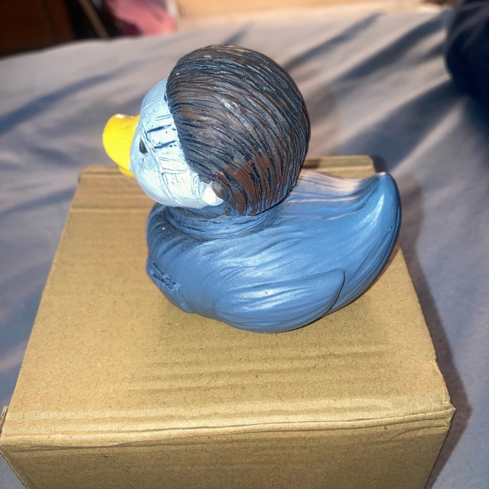 Michael Myers  Resin Duck with Blue Jacket and Yellow Beak - Picture 4 of 4